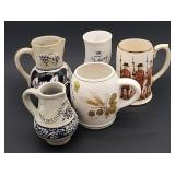 Lot vintage mugs German etc