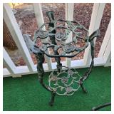Metal garden side table