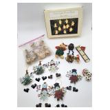 Hummel,Snowman,cherub Christmas ornament lot