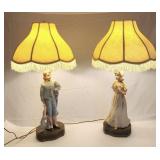 Large boy & girl lamps