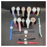 Lot of ladies fashion watches some working