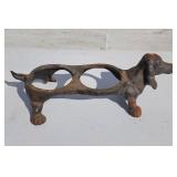 Cast iron dog bowl stand