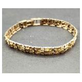 10k gold nugget bracelet