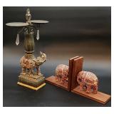 Elephants tall candleholder & bookends