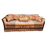 Vintage Broyhill sofa w caned sides