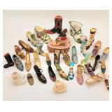 Large lot resin shoes w music box