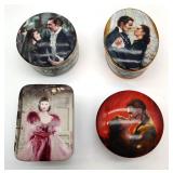 4 Gone W the Wind porcelain music boxes