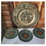 Vinage brass wall hangers