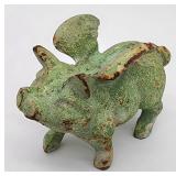 Cast iron pig w wings