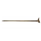 Unique genuine brass walking stick w bird handle