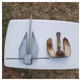 2 boat anchors