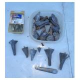 Lot of lead fishing weights