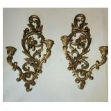 Vintage Syroco style wall sconces