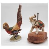 Lefton pheasant porcelain elephant