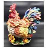 Ceramic rooster cookie jar