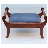 Sleigh type vintage wooden foot stool