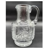 Cut crystal juice pitcher