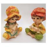 Universal Statuary boy & girl