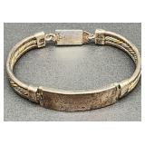 Heavy sterling silver bracelet