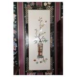 Asian laquered wall plaque
