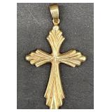 14k gold. Cross pendant 4.2g