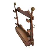 Unique wall hanging gun rack