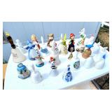 Lot of many porcelain bells
