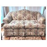Camel back loveseat