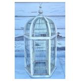 Wood & wire bird cage