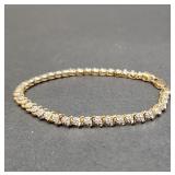14k gold & diamond tennis bracelet