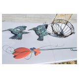Metal garden decor