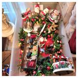 Large lot Christmas decor
