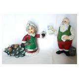 Ceramic Santa & Mrs. Claus