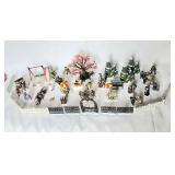 Lot of many Dept. 56 village decorations