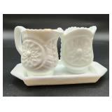 Westmoreland petite milk glass  set