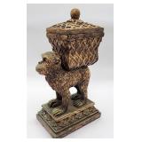 Resin monkey trinket box