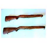 2 military rifle stocks