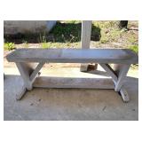 Handmade pine bench