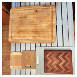 Lot of cutting boards