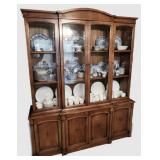 Drexel Italian Provencial breakfront cabinet