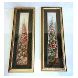 Tall narrow Garden Magic prints 26"h x 8w