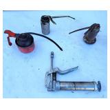 Grease gun & oil cans