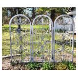 Heavy French iron garden panel