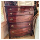 Dixie mahogany chest of drawers