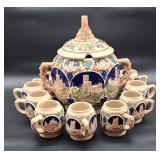 Vintage German Punchbowl set