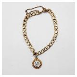 14k gf bracecel w 10k gf charm