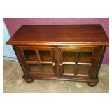 Wood media cabinet 28"h x  38"w x 20d