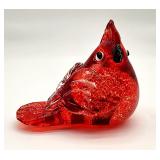 Hand blown art glass bird