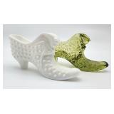 Fenton Glass hobnail shoes