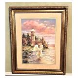 Angel at lighthouse print 24h x 20w